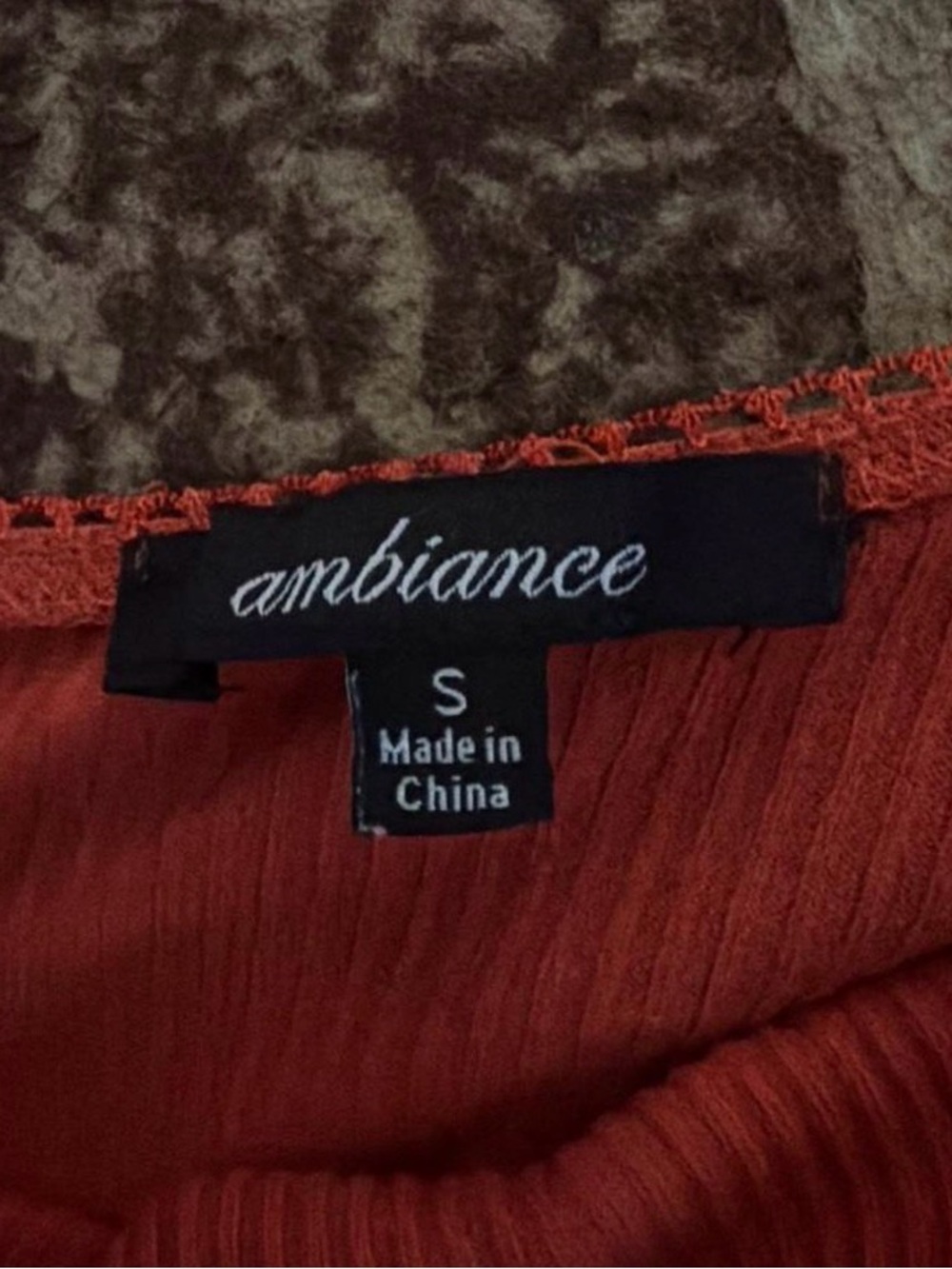 Ambiance Ribbed Scoop Tank - Rust - Picture 3 of 3